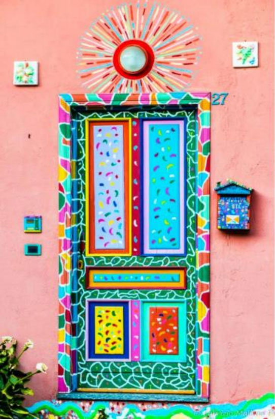colorful door
